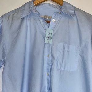 Ann Taylor LOFT women’s XS Petite powder blue button down shirt.